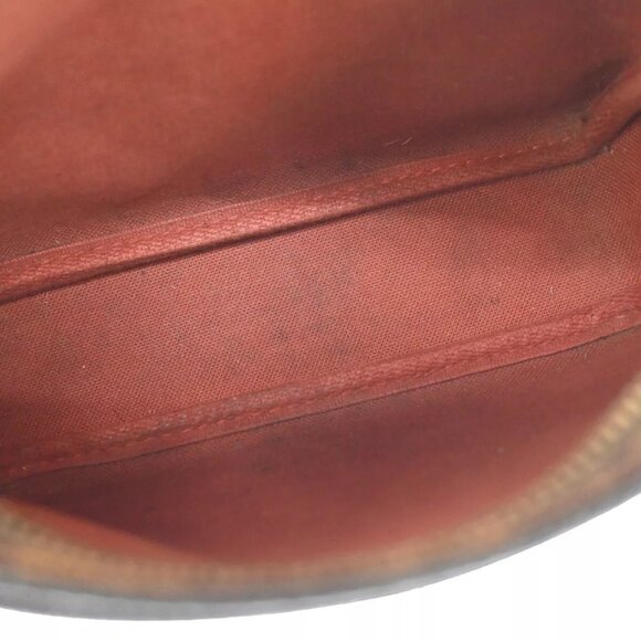Auth LOUIS VUITTON Trousse Makeup Hand Bag Damier Ebene Leather Brown - Picture 15 of 16